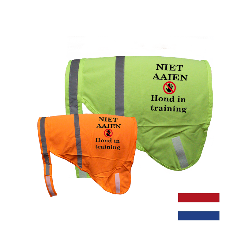 Niet aaien hond in training