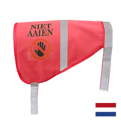 Niet aaien rood