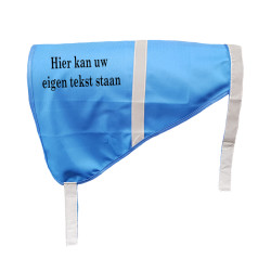 Eigen tekst blauw