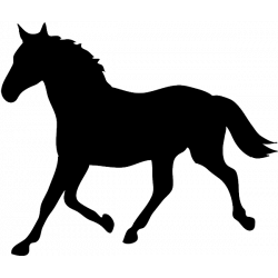 Silhouette paard 1